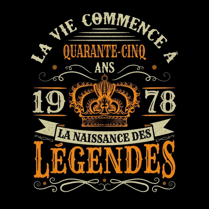 45 Ans 1978 Joyeux Anniversaire Vintage Perfection