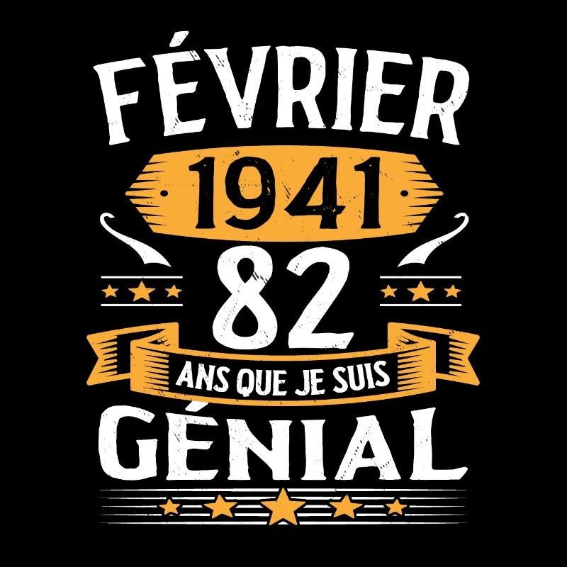 Février 1941 82 Ans Anniversaire Vintage Cadeau