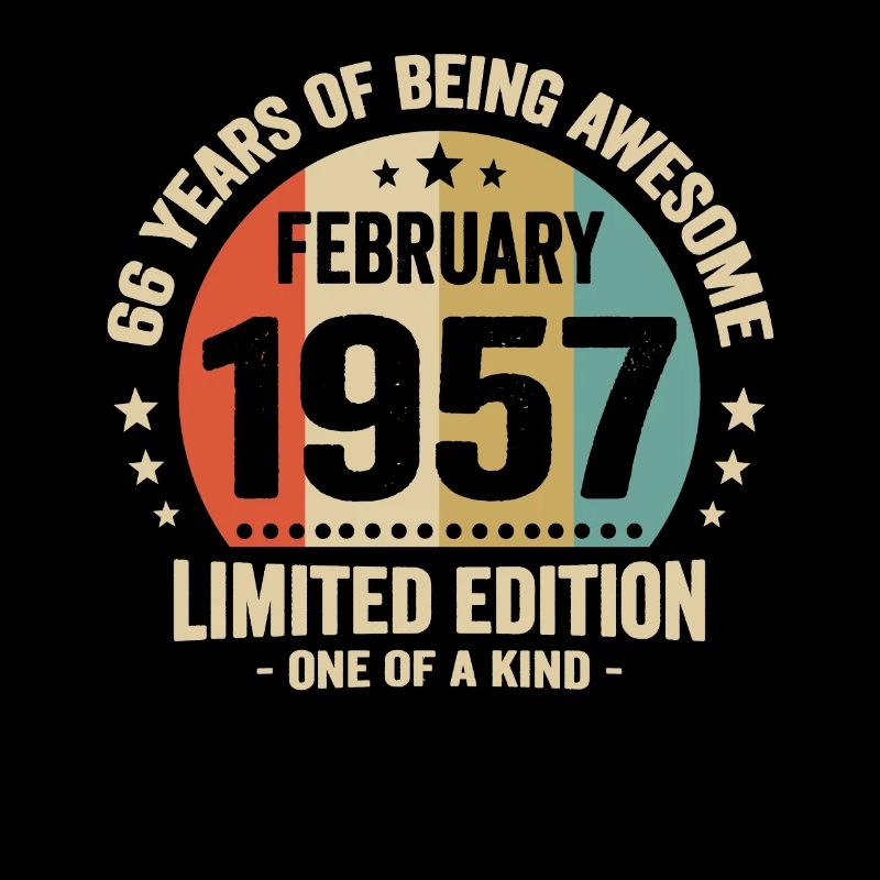 66 Ans D'être Génial Depuis Février 1957