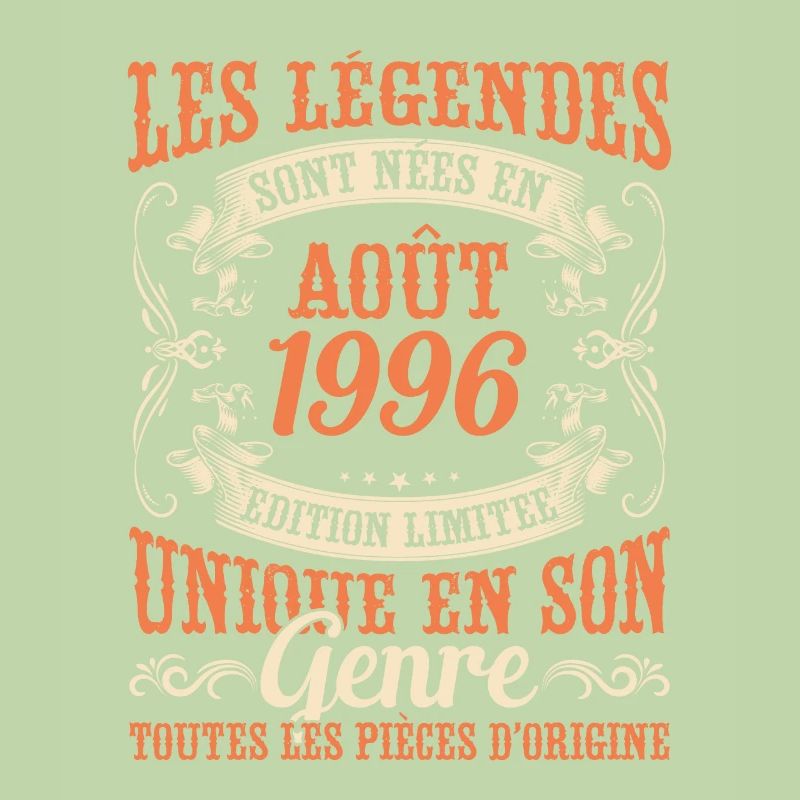 Anniversaire Vintage Idée Cadeau Août 1996