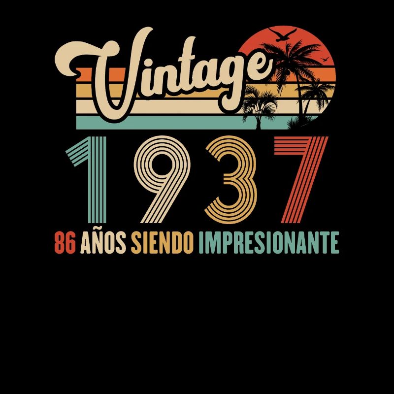 Anniversaire Vintage Idée Cadeau D Anniversaire 86