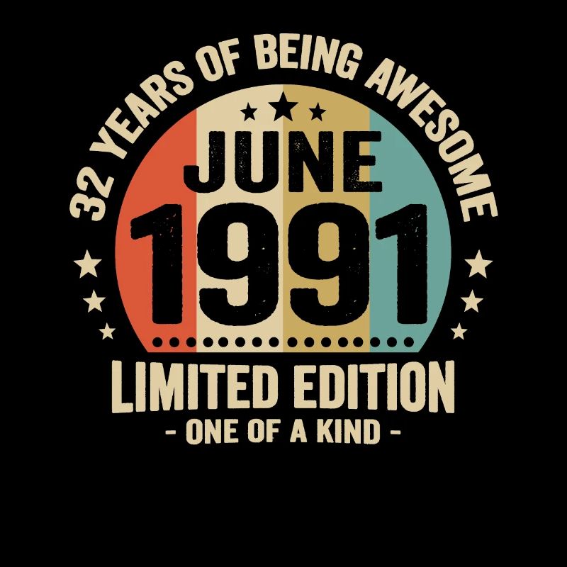 June 1991 32 Years Anniversary Vintage Gift Idea