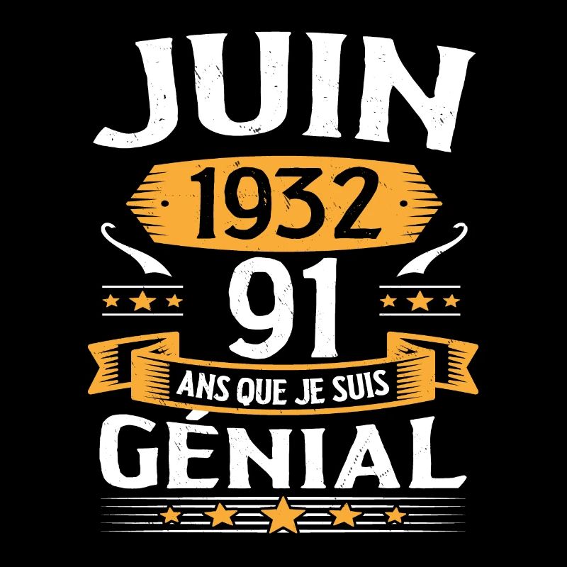 Juin 1932 91 Ans Que Je Suis Génial Anniversaire