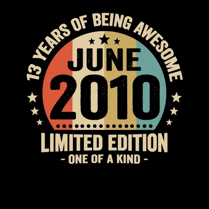 June 2010 13 years anniversary vintage gift idea
