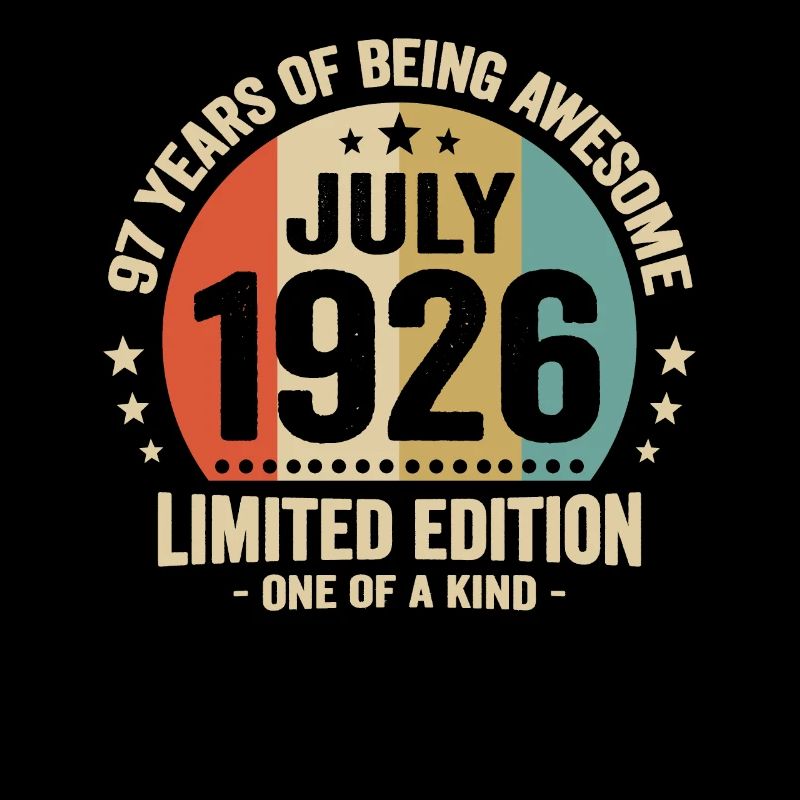 July 1926 97 Years Anniversary Vintage Gift