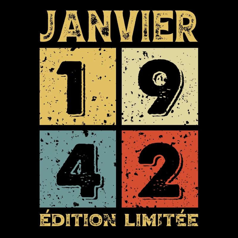 Anniversaire Vintage Idée Cadeau Janvier 1942