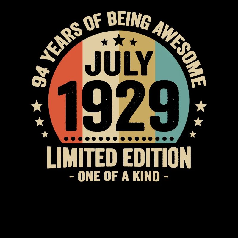 July 1929 94 years anniversary vintage gift