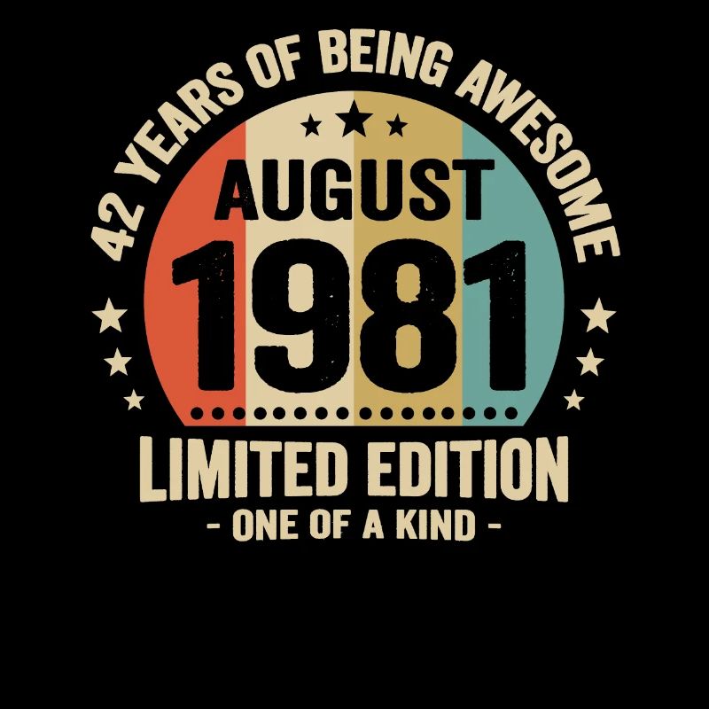 August 1981 42 Years Anniversary Vintage Gift