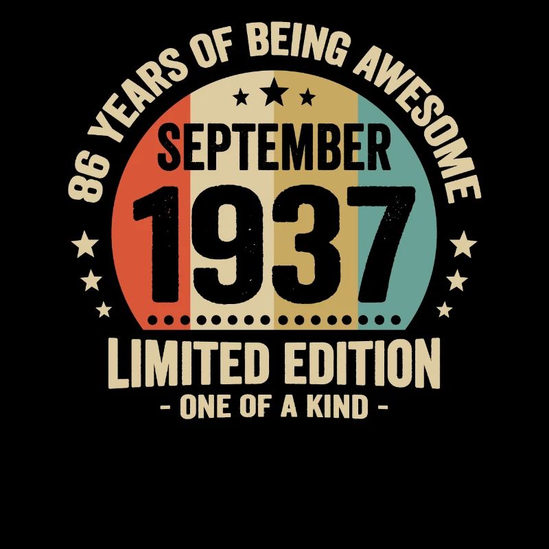 September 1937 86 Years Anniversary Vintage Gift