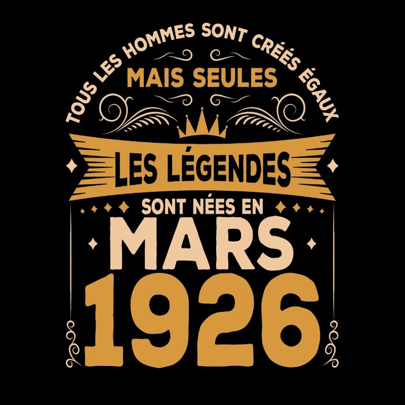 Mars 1926 Anniversaire Idée Cadeau Vintage 1926