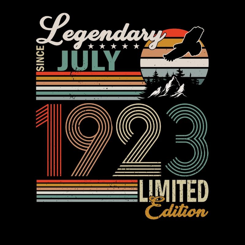 Juli 1923 Original Geburtstagsgeschenkidee