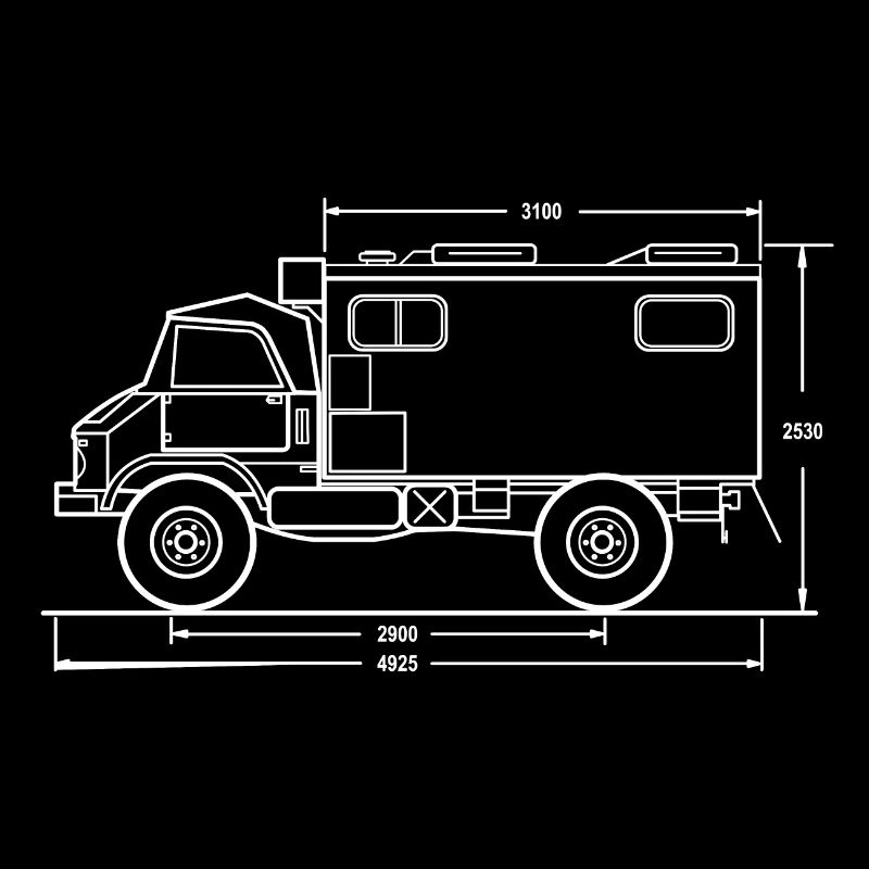 Unimog - Oldtimer - Offroad - Universal motor device