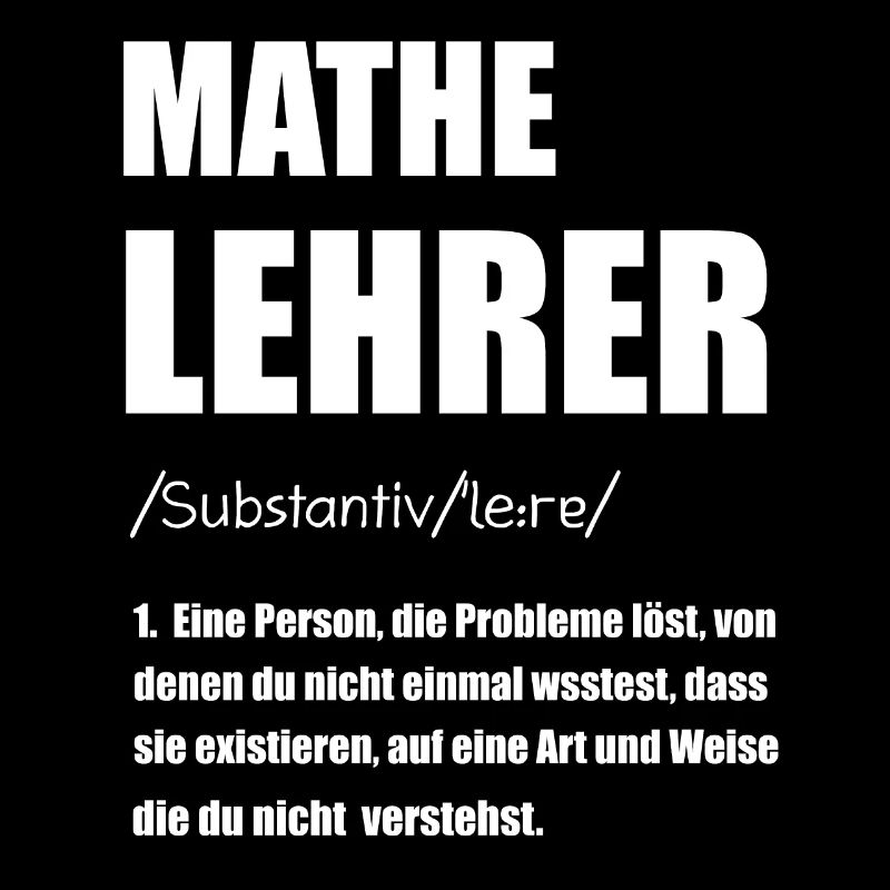 Mathelehrer Mathe Lehrer Geschenk
