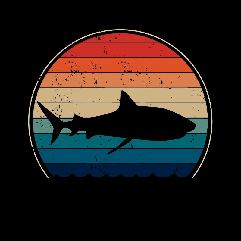 Requins requins rétro vintage