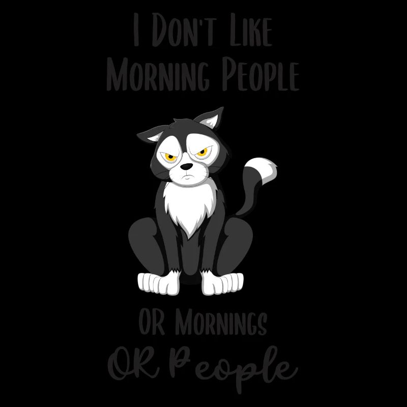 Je n'aime pas les chats du matin