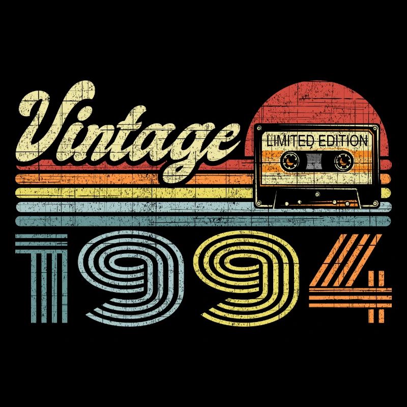 Vintage 1994 Cassette Mixtape - 27e anniversaire