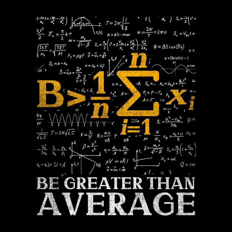 Be more than average funny math nerd