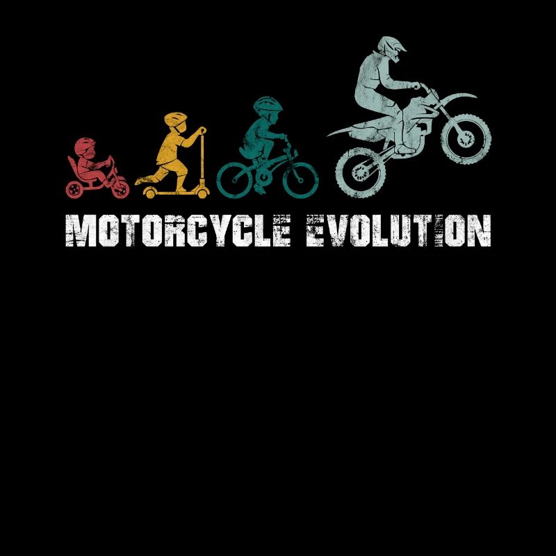 Motorrad Evolution Motocross Biker Geschenk Vintag