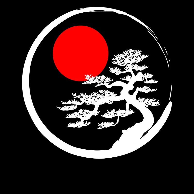 Bonsai circle Buddhist Japanese art tree