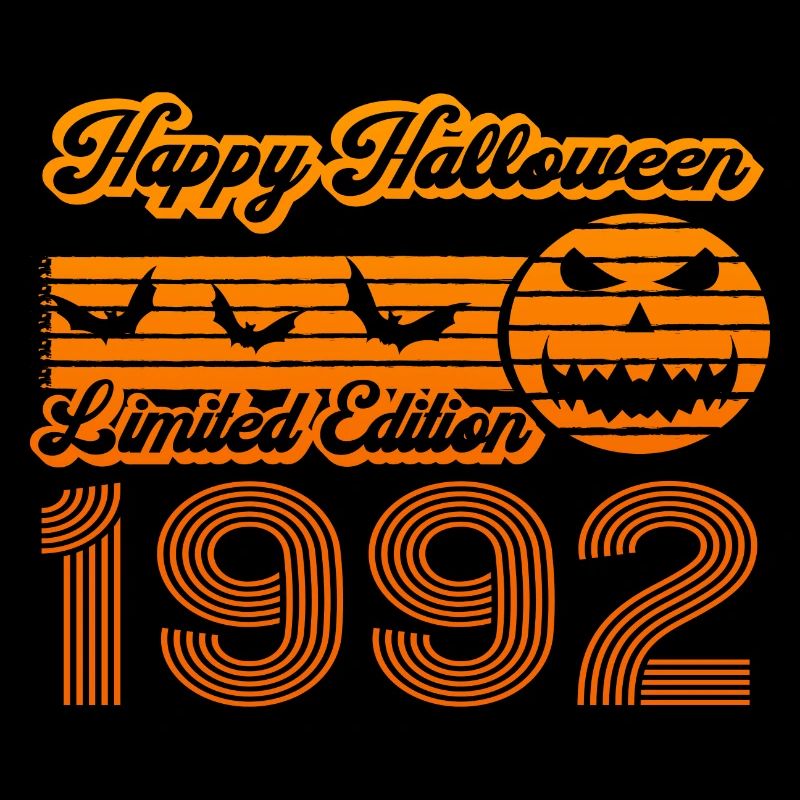 Halloween Citrouille Anniversaire Année de Construction 1992 Millésime