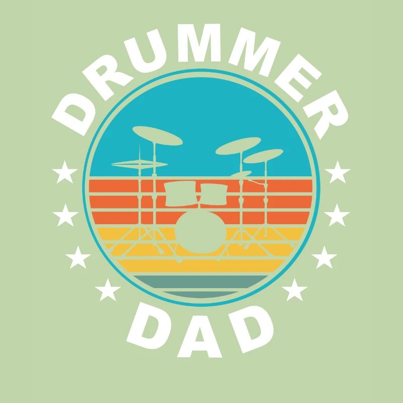 Drummer Gift Drums Dad Drummer Dad