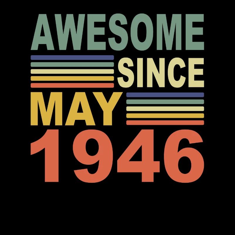 1946 Year Birthday Awesome since May 1946