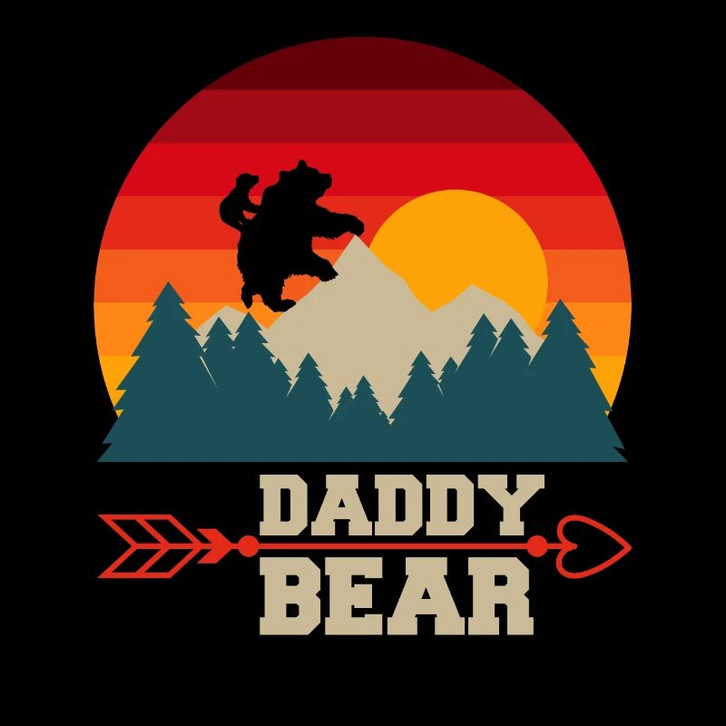 Daddy Bear climb the Mountain in Forest der Bär