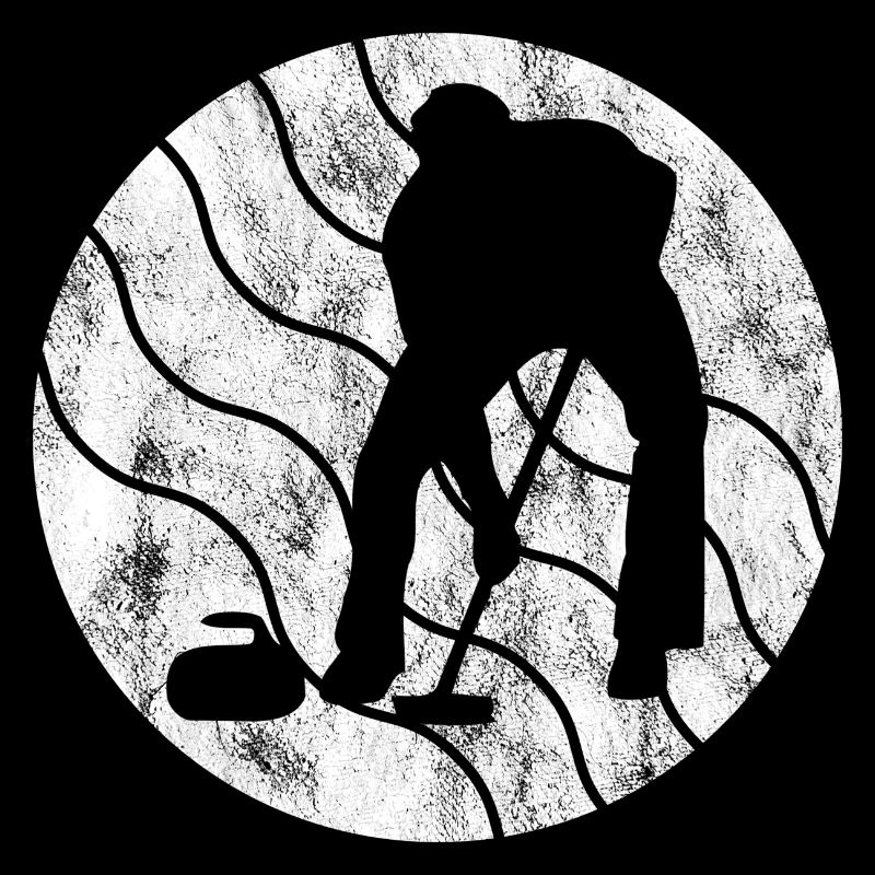 Curling sur glace Curling Retro Cadeau