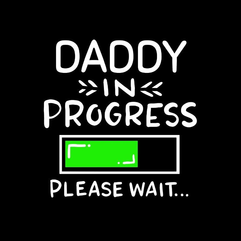 Vater lädt Schwangerschaft Geburt, Daddy in progre