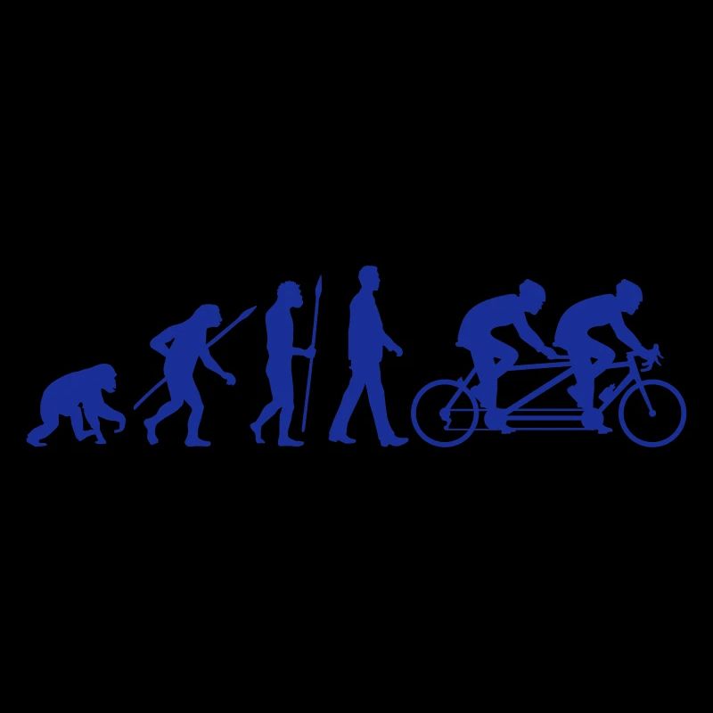 Evolution Tandem Radfahrer