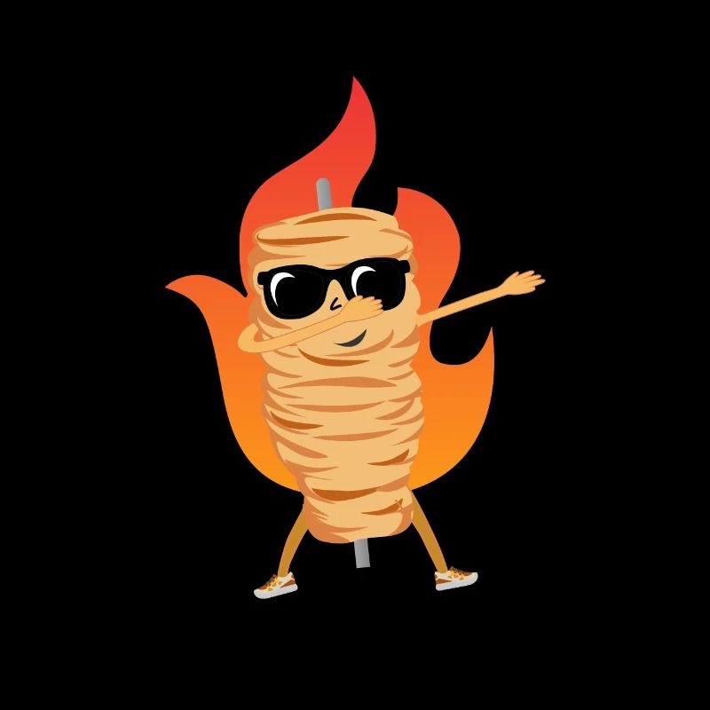 Dabbing Kebab Döner Lustig Cool Spieß