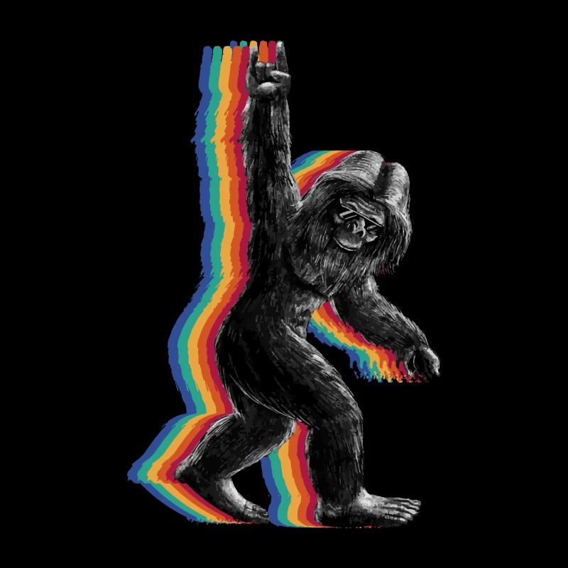 Retro Bigfoot vintage Fun and Nostalgic Sasquatch