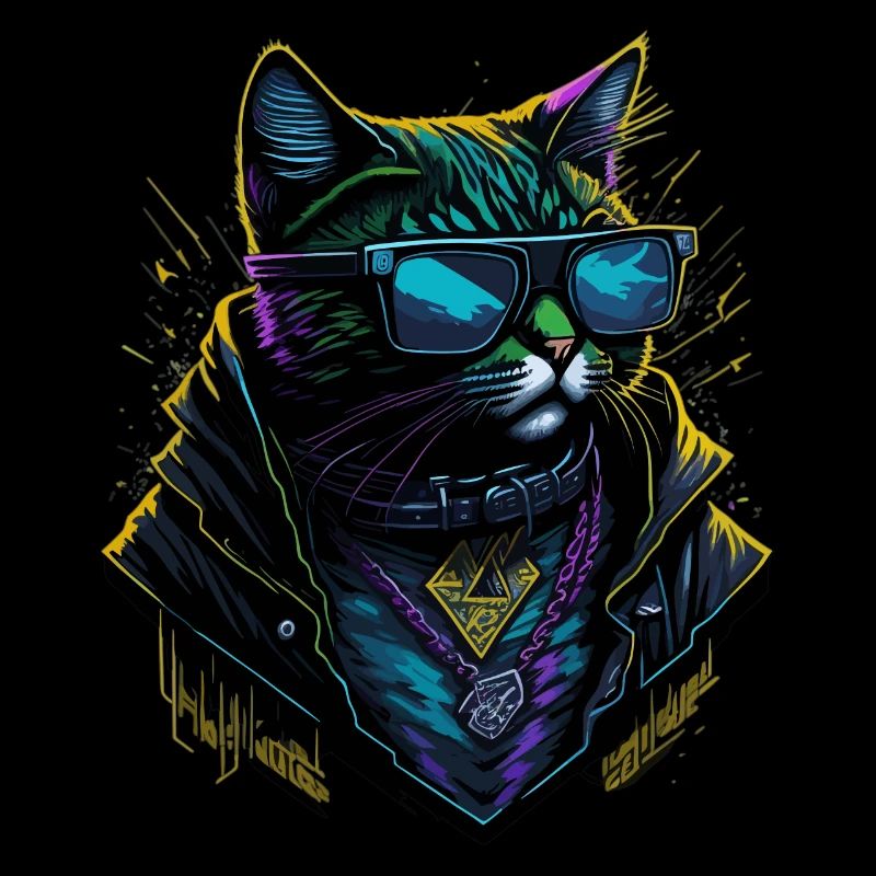 Cyber cool Cat