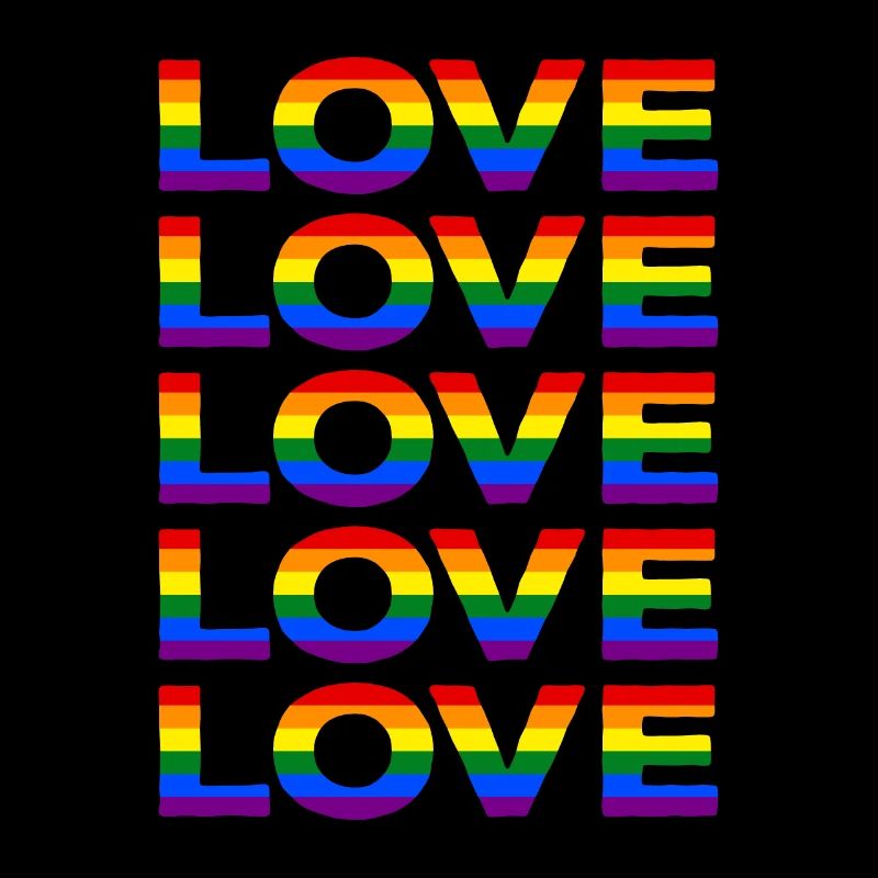 Pride LGBT LGBTQ Regenbogenfahne Love CSD Geschenk