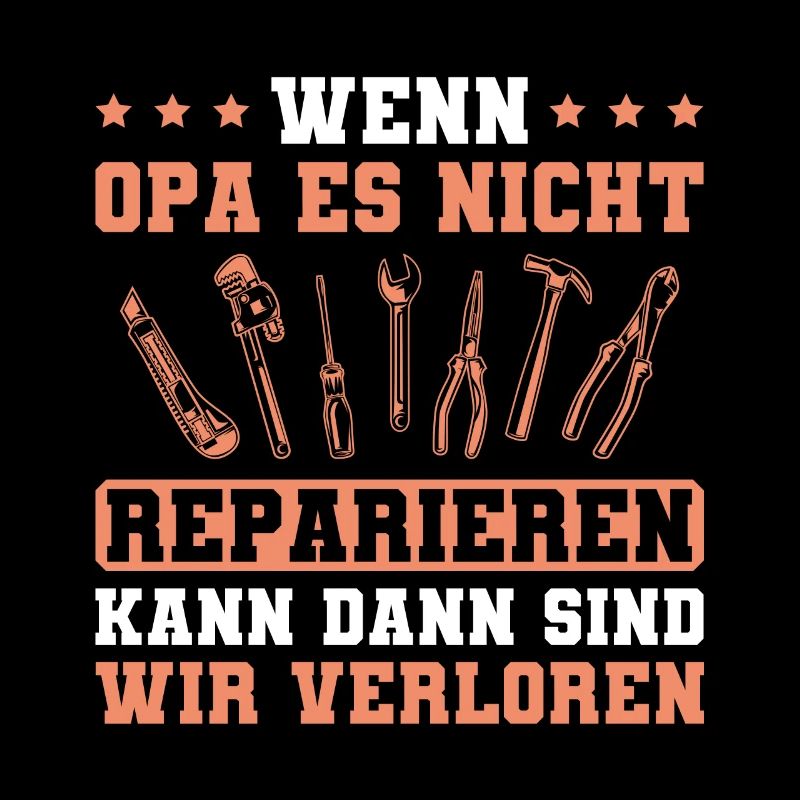Handwerker Opa Vatertag