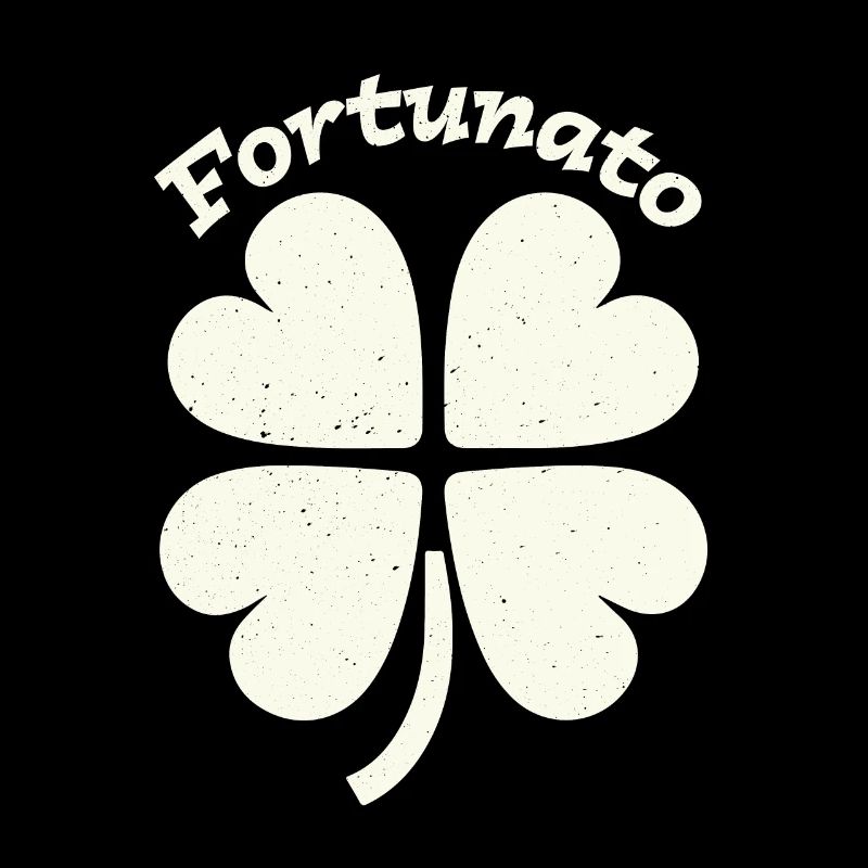 Fortunato Emblem Distressed Four-Leaf