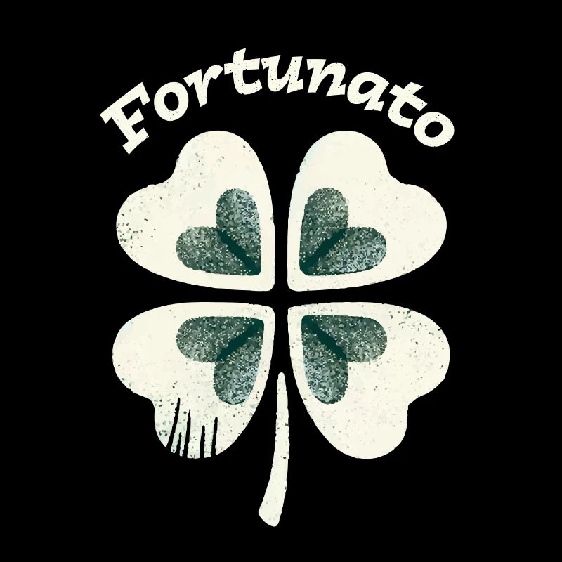 Fortunato Emblem Distressed Four-Leaf