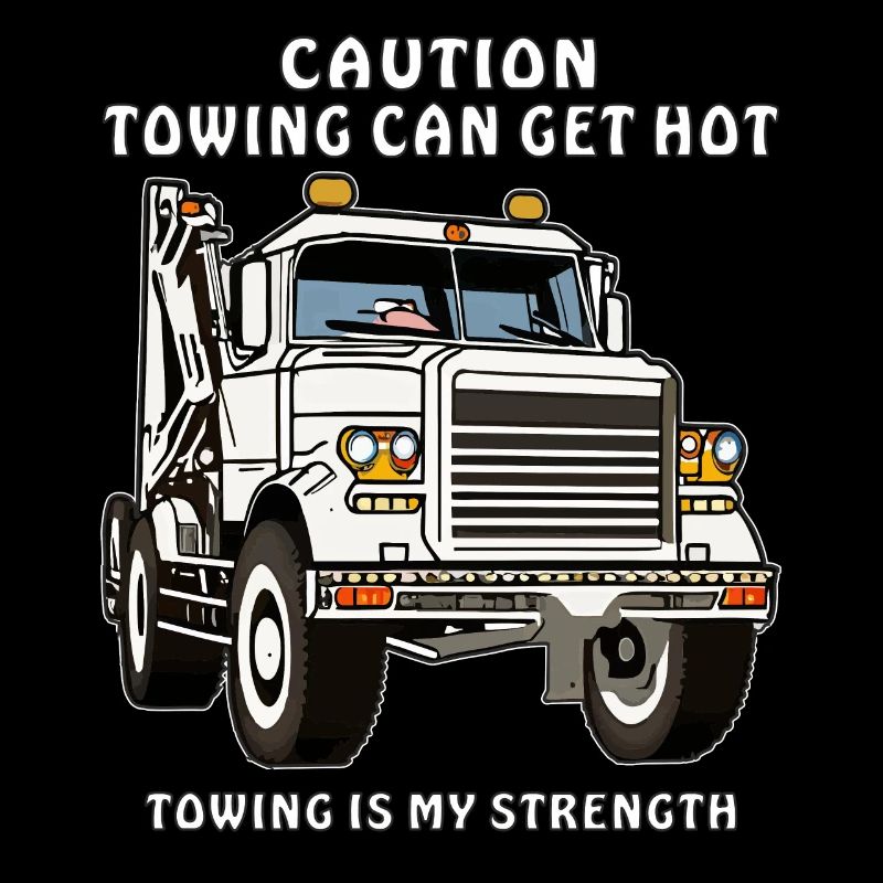 ABSCHLEPPWAGEN CAUTION TOWING CAN GET HOT