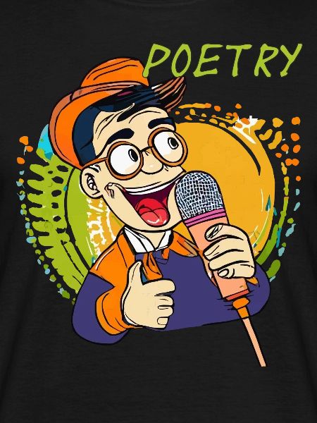 MAN MICROPHONE POETRY