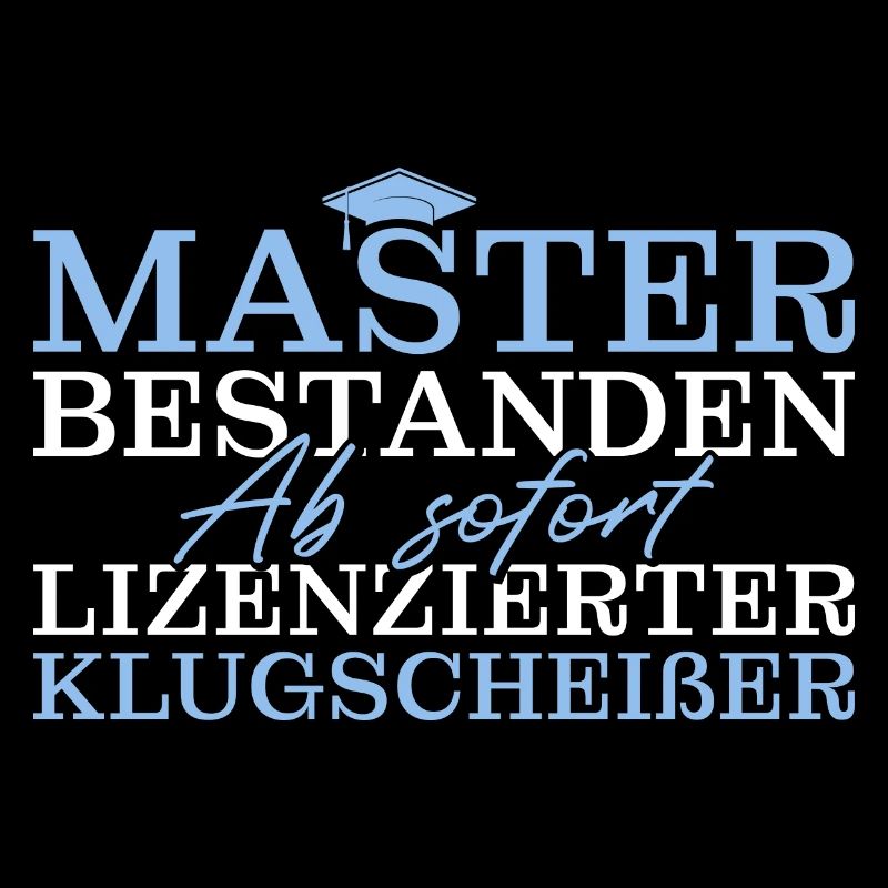 Master bestandene Masterprüfung Abschluss
