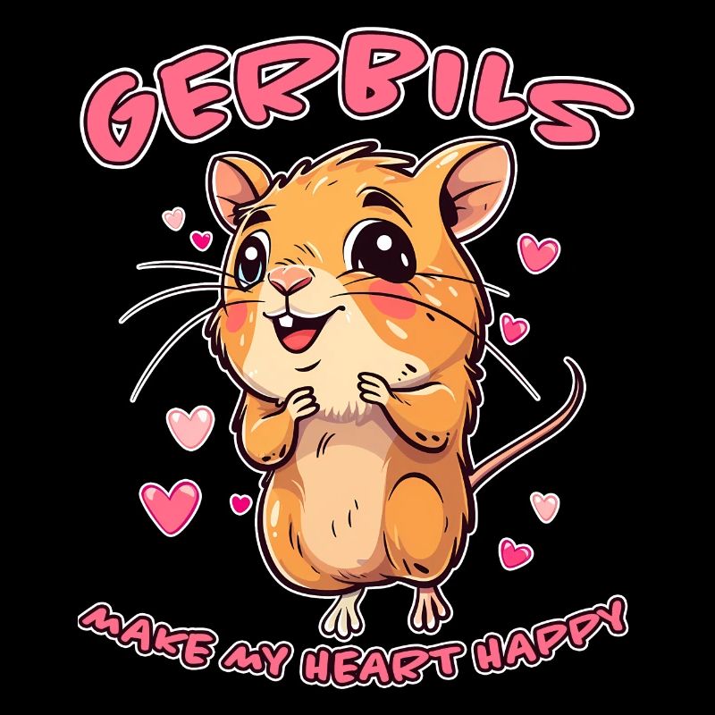 Gerbille disant rat de course drôle gerbille cadeau