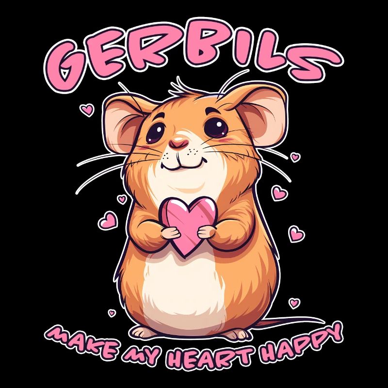 Gerbille disant rat de course drôle gerbille cadeau