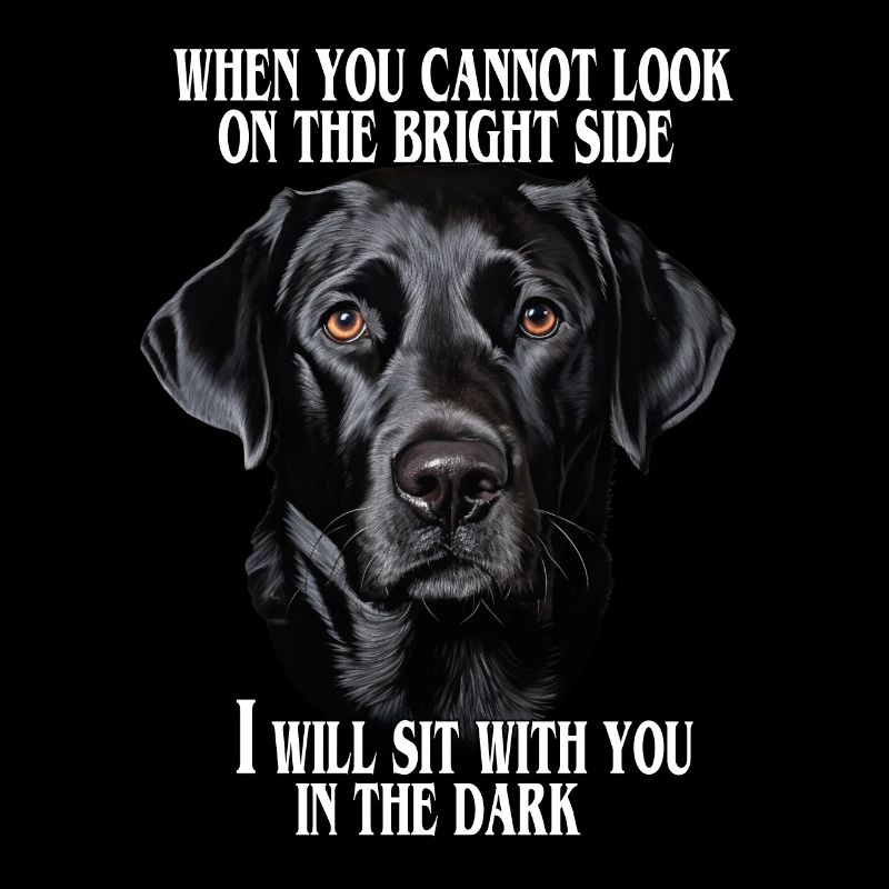 Schwarzer Labrador Zitat
