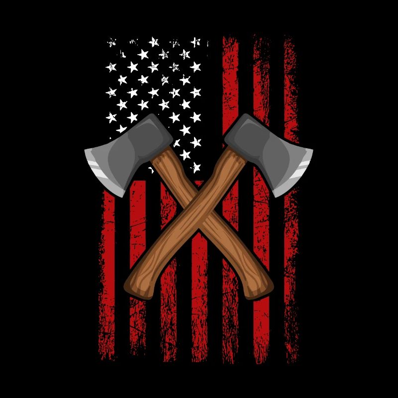 Axe Throwing american flag Hatchet Axe Throwing