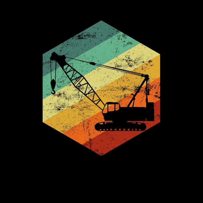 Crane operator american flag, crane operator