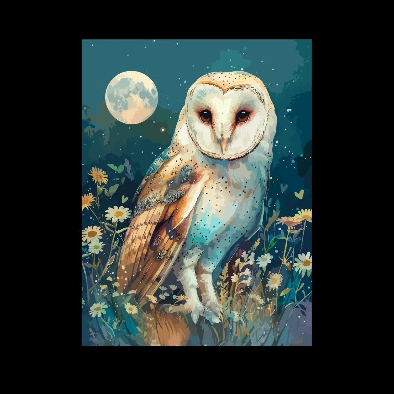 barn owl vintage