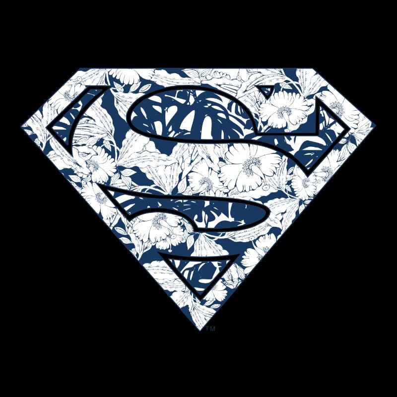 DC Comics Superman Logo Floral