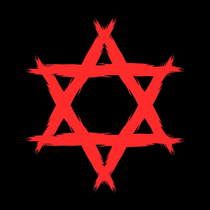 Davidstern Religion Rot