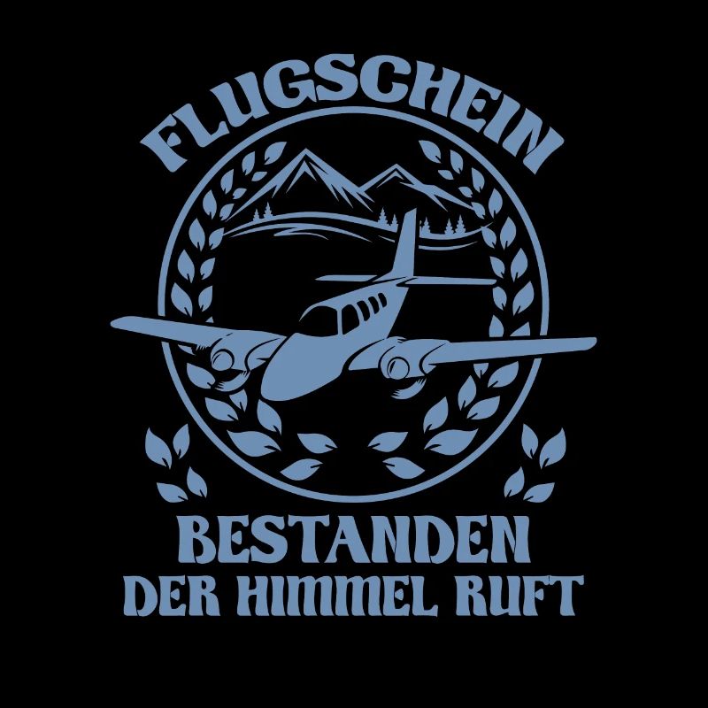 Flugschein bestanden der Himmel ruft