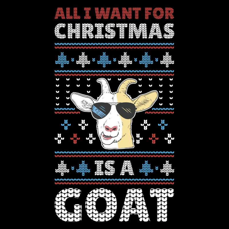 Cadeau de pull de Noël moche de chèvre de chèvre